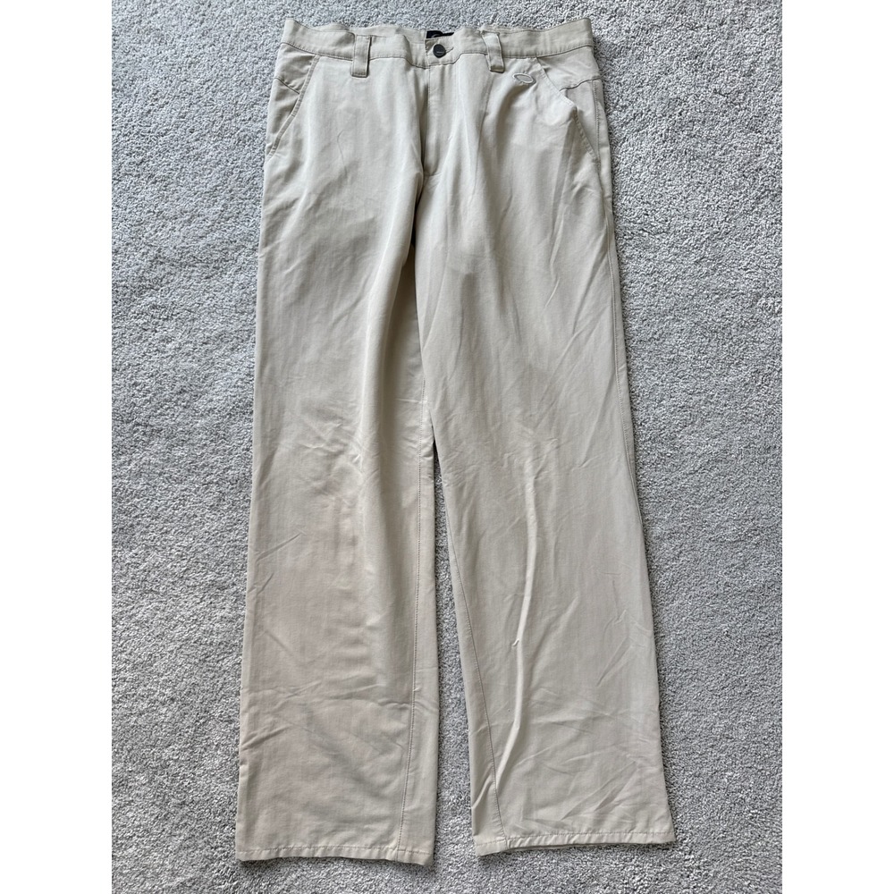 Oakley‎ Mens Khaki Tan Technical Stretch Straight Leg Pants 34W 32L FA13 Sample